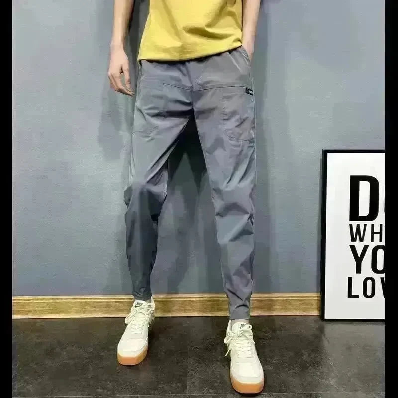 Casual Slim-fitting Fashion Brand Drawstring Jogger Pants - EX-STOCK CANADA