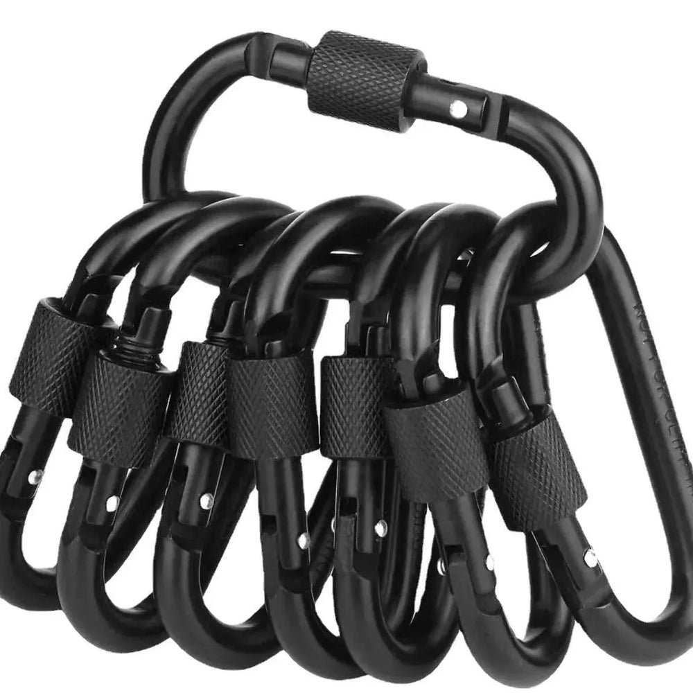 No. 8 Carabiner D Type Bold 8CM Aluminum Alloy - EX-STOCK CANADA