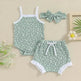 Casual Newborn Baby girl Romper suit with head bowtie headband Two piece for newborn baby girl - EX-STOCK Canada