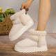 Winter Fleece-lined Snow Boots Warm Furry Women's Thick Bottom Casual Short Boot House Shoes - EX-STOCK Canada