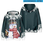 Christmas Snowman Personalized Printed Hoodie Sweatshirts - EX-STOCK Canada