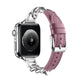 Women Leather and Stainless Steel Watch Strap for Apple iwatch - EX-STOCK Canada