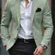 Men's Casual Light Business Suit Jacket light green
