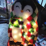 Christmas Scene Decoration With LED Lights Christmas Snowman Ornaments - EX-STOCK CANADA