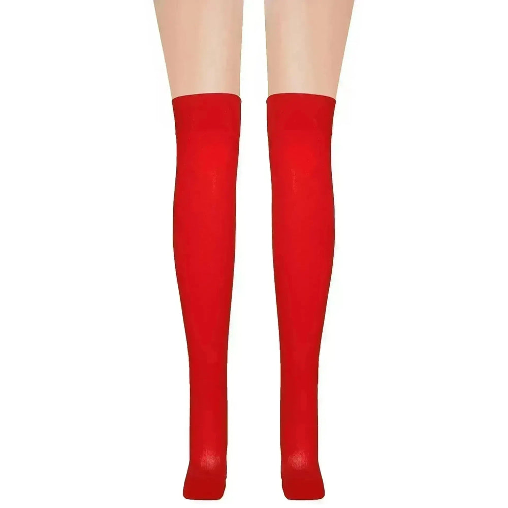 Thickened Women's Red Long Bow Christmas Stockings - EX-STOCK CANADA