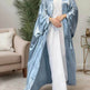 Simple Middle East Turkey Solid Color Plus Size Satin Robe Dubai Abaya Coat Turkey Abaya Kimono - EX-STOCK Canada