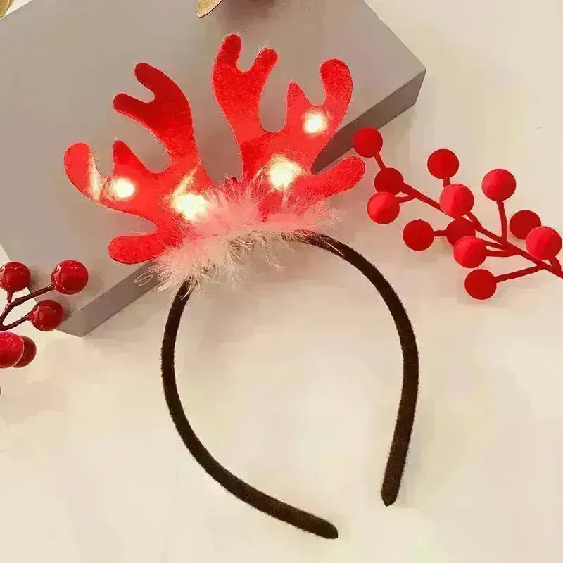 Christmas With Light Headband Snowflake Women's - EX-STOCK CANADA