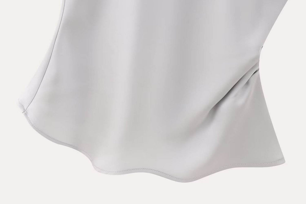 Women's Silk Satin Top Bow Tie Midi Dress - EX-STOCK Canada