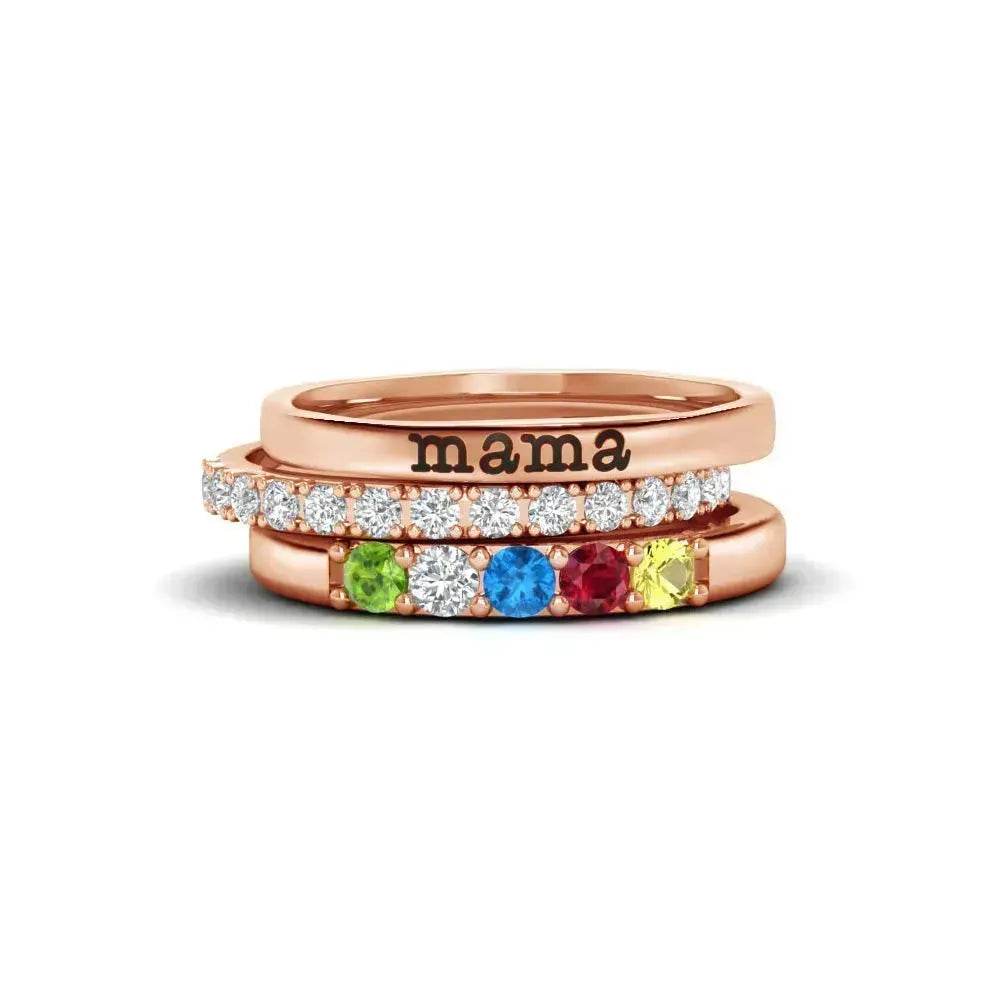 December Birthstone Mother's Day Ring - EX-STOCK Canada