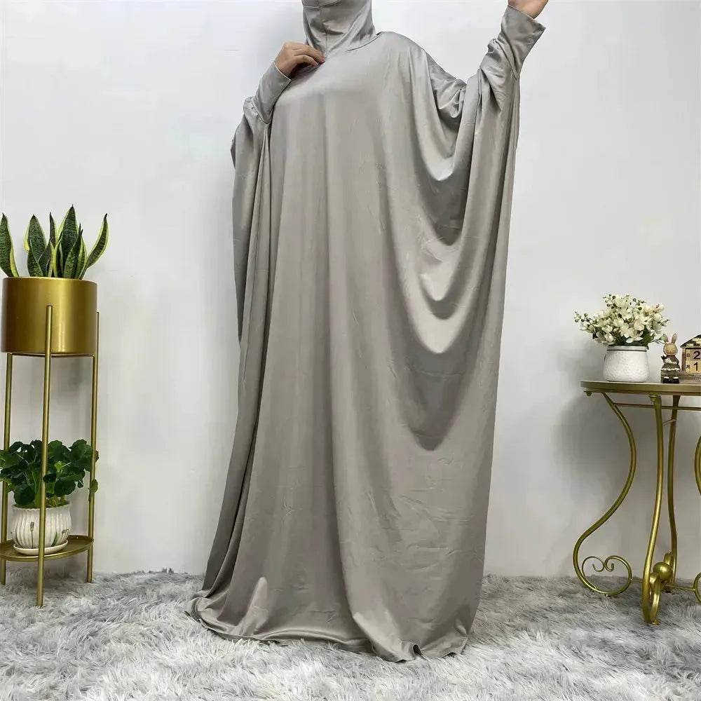 Batwing Sleeve Plain Abaya for ArabArab Women Eid Jalabiya for Women Islamic Wear for Women - EX-STOCK Canada
