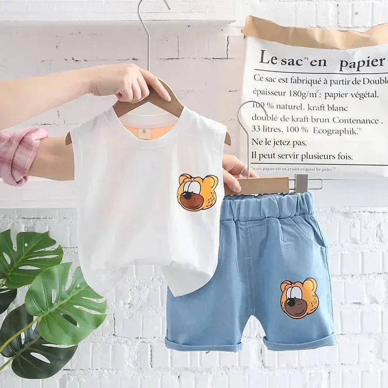 Children's Clothing Boys Vest Suit Summer Casual Two piece for boys - EX-STOCK Canada