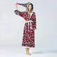 Christmas Sleepwear Women Fleece Hooded Bathrobe Plush Long Robe Winter - EX-STOCK CANADA