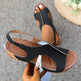New Summer Wedges Sandals With Elastic Band Design Casual Fish Mouth Shoes For Women - EX-STOCK CANADA