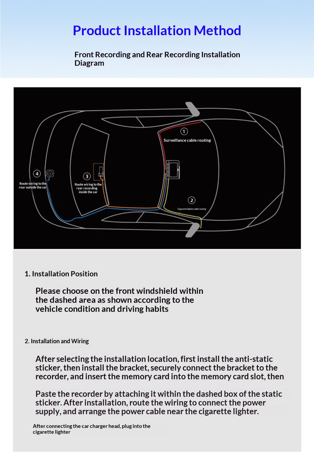 4K Dual Dash Cam with WiFi & GPS – Front and Rear Car Dashboard Recorder for Canada & USA