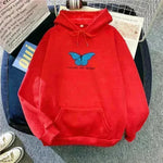 Women Single Butterfly Autumn And Winter Loose Hoodie Pullover sweatshirt - EX-STOCK CANADA