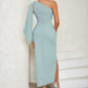 Women's Simple One-shoulder Sleeveless Party Dinner Dress EX-STOCK Canada 