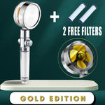 Shower Head Water Saving Flow 360 Degrees Rotating With Small Fan ABS Rain High Pressure Spray Nozzle Bathroom Accessories EX-STOCK Canada 