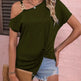 Women Clothes Off Shoulder Blouse Summer Irregular Design Tops Shirt - EX-STOCK CANADA