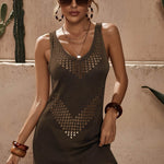 European And American V-neck Beach Knitting Bikini Swimsuit - EX-STOCK Canada