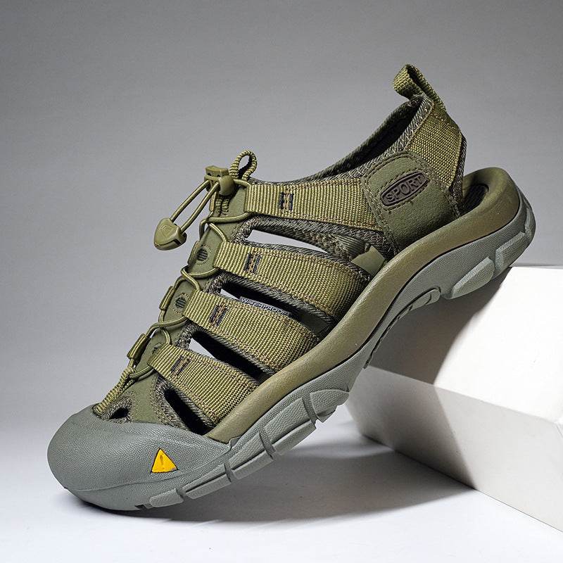 Men's Thick Bottom Toe Cap Beach Upstream Plus Size Outdoor Casual Shoes  EX-STOCK CANADA