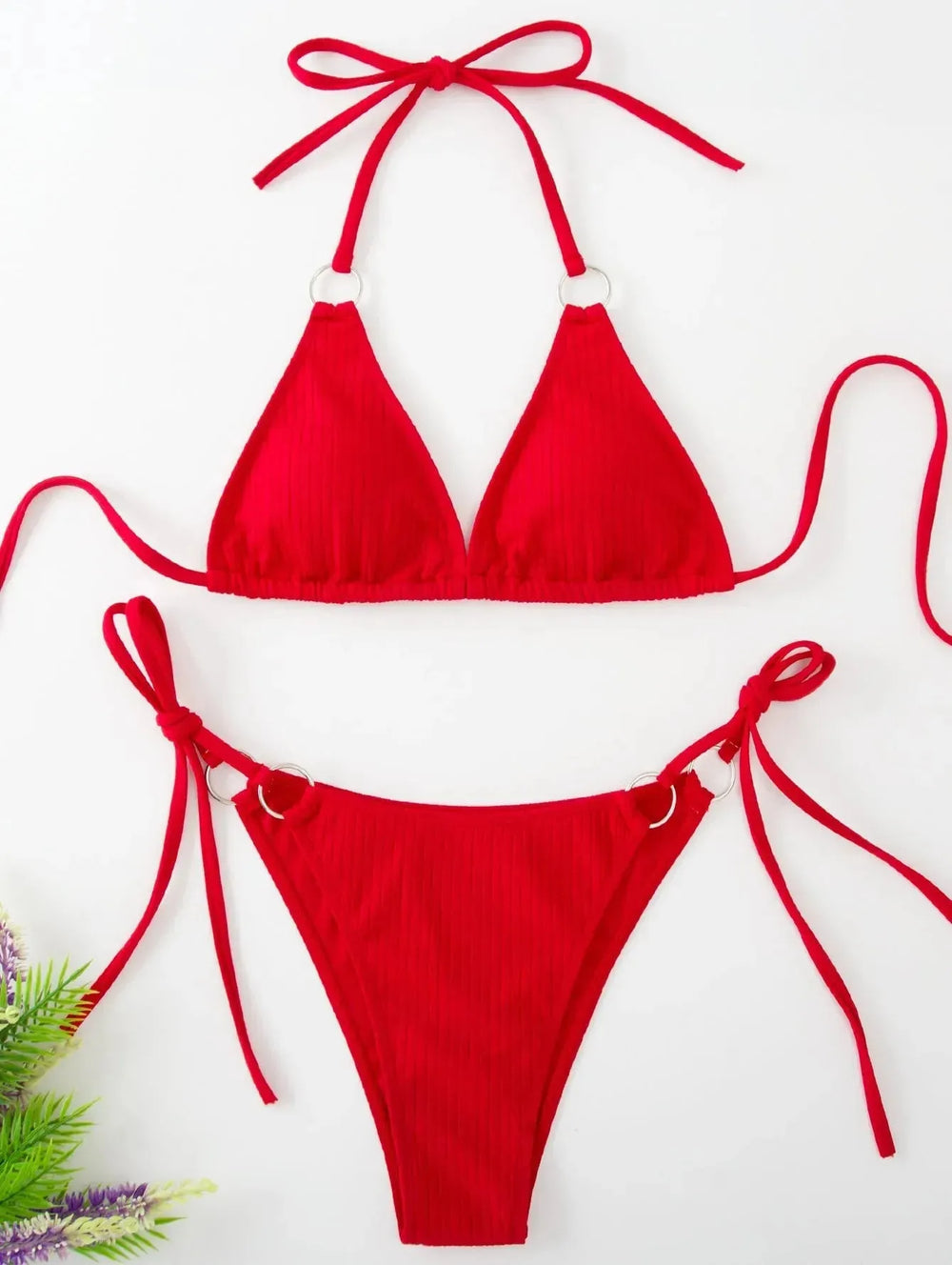 Sexy Bikini Set Summer Side Tie Thong Bandage Style Swimsuit Womens Clothing - EX-STOCK CANADA