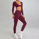European And American High-intensity Sports Suit Outdoor Running Nude Feel Workout Clothes Slimming High Waist - EX-STOCK CANADA