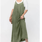 New Suspender Leisure Denim mum loose long Dress - EX-STOCK Canada