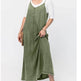 New Suspender Leisure Denim mum loose long Dress - EX-STOCK Canada