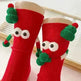 Cute Cartoon Christmas Socks Solid Cotton Middle-tube Stockings For Adults And Children - EX-STOCK CANADA