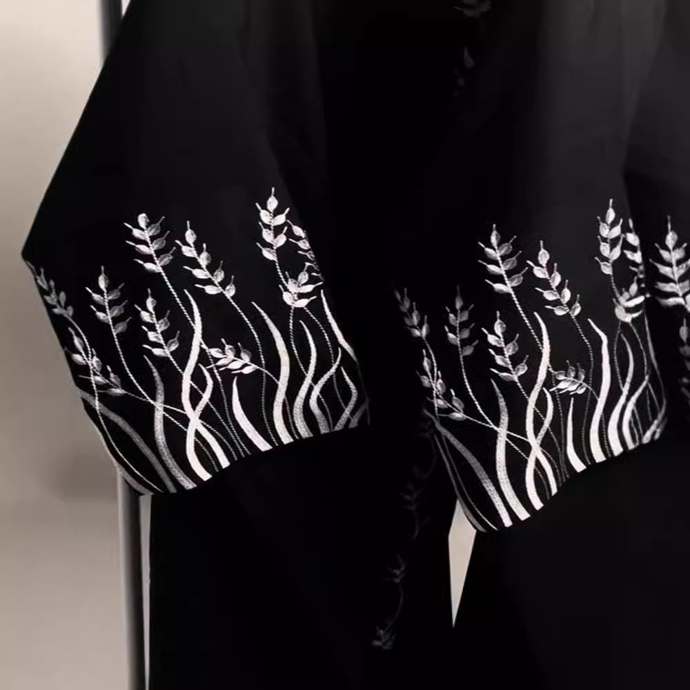 Bordado Árabe Ropa Exterior Abaya Túnica - EX-STOCK Canada
