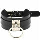 Gothic Punk Wide PU Leather O Ring BDSM Collar Choker Necklace Women Bondage Collar - EX-STOCK Canada