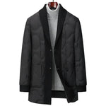 Light Luxury Men's Mid-length Down Jacket Dad Wear Winter jacket - EX-STOCK Canada