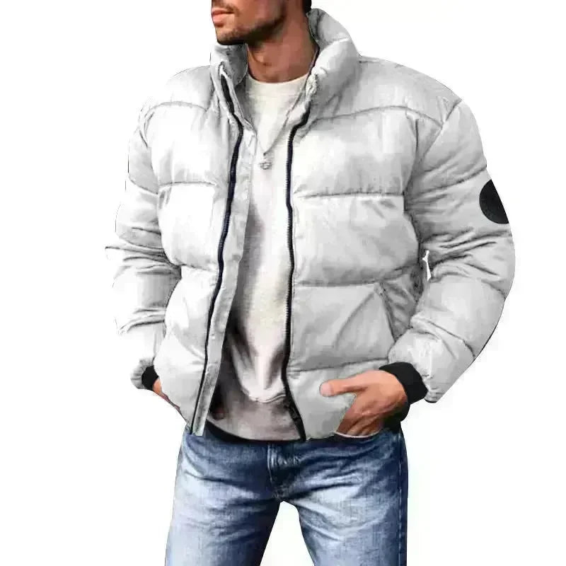 Coat Stand-up Collar Downcotton-padded Jacket Thickened Men's Cotton Jacket - EX-STOCK CANADA