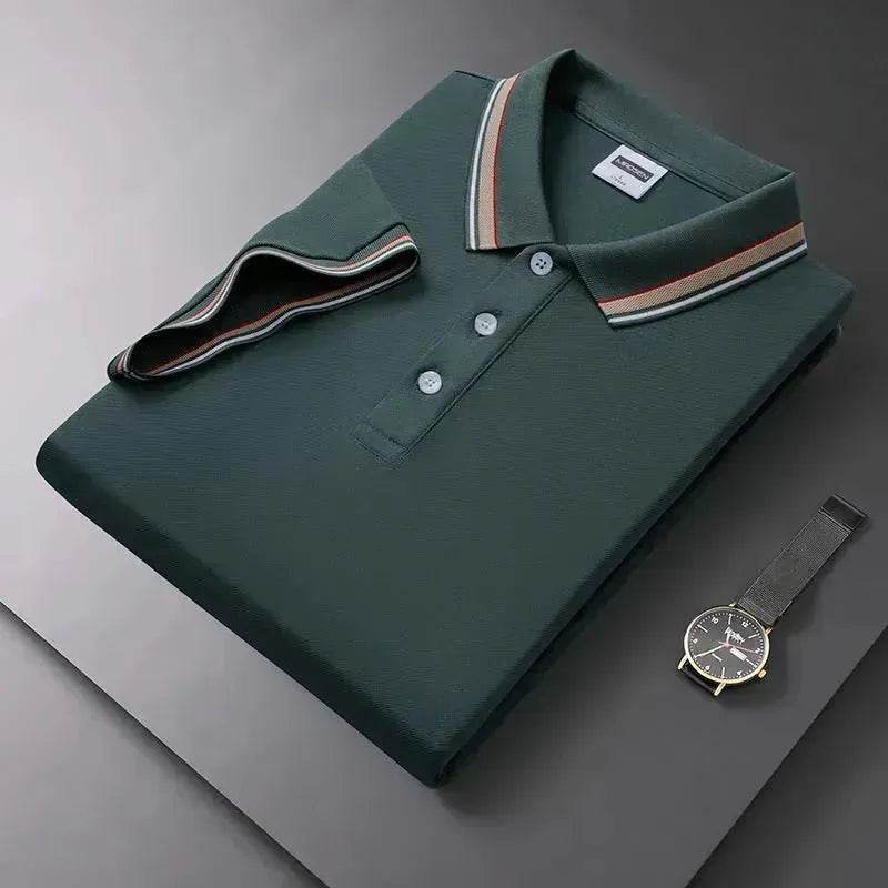 Summer Men's Polo Shirt Lapel T-shirt Collar T-shirt for Men - EX-STOCK Canada