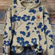 Women Fashion Spring And Autumn Plum Blossom Hooded Super Plus Size Loose-fitting Casual Pullover - EX-STOCK CANADA