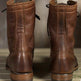 Men's & Women's Lace-Up Combat Boots | Mid-Calf Knight Boots Brown & Black backside 