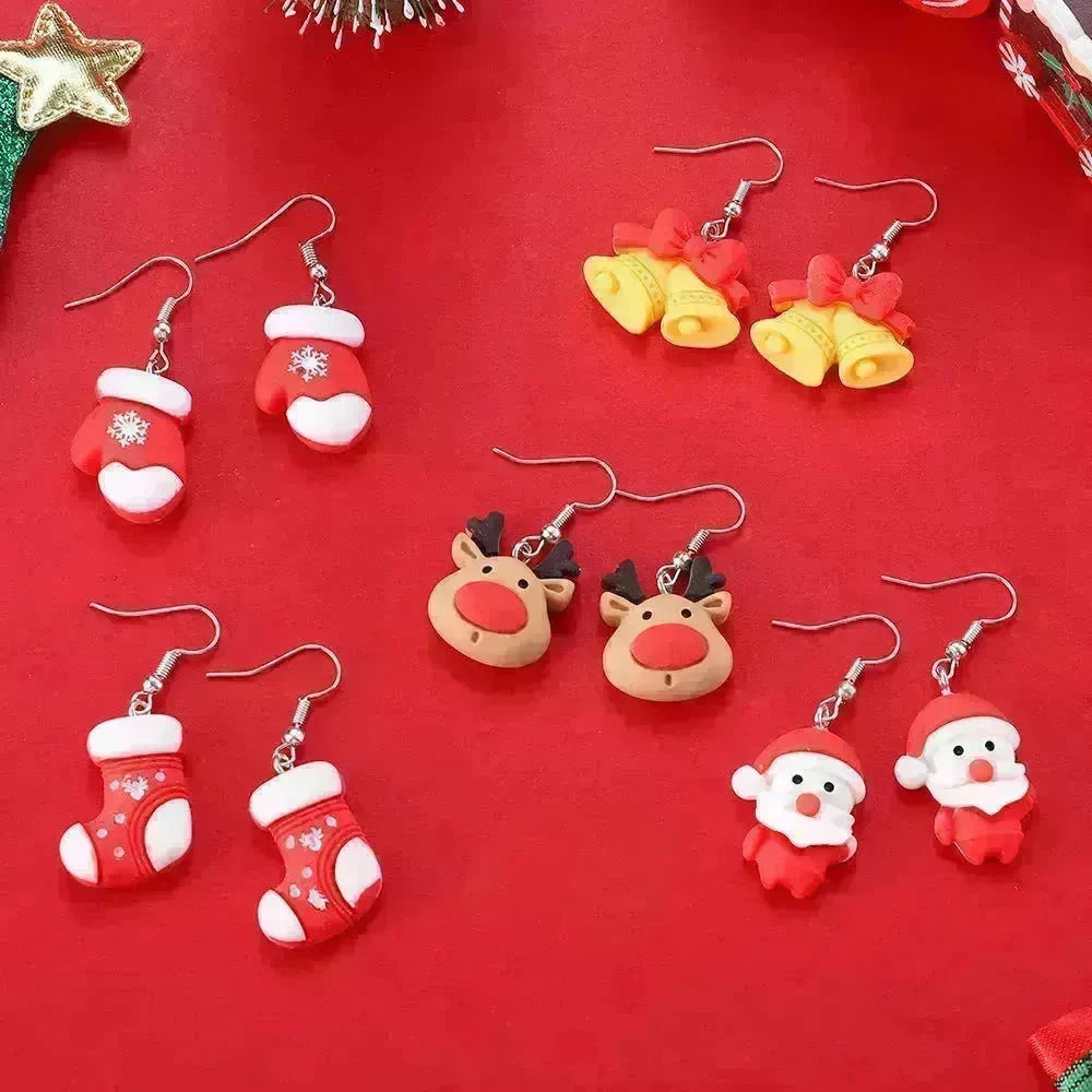 Creative Cartoon Christmas Earrings Fashion - EX-STOCK CANADA