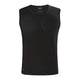 Black sleeveless athletic shirt on a white background