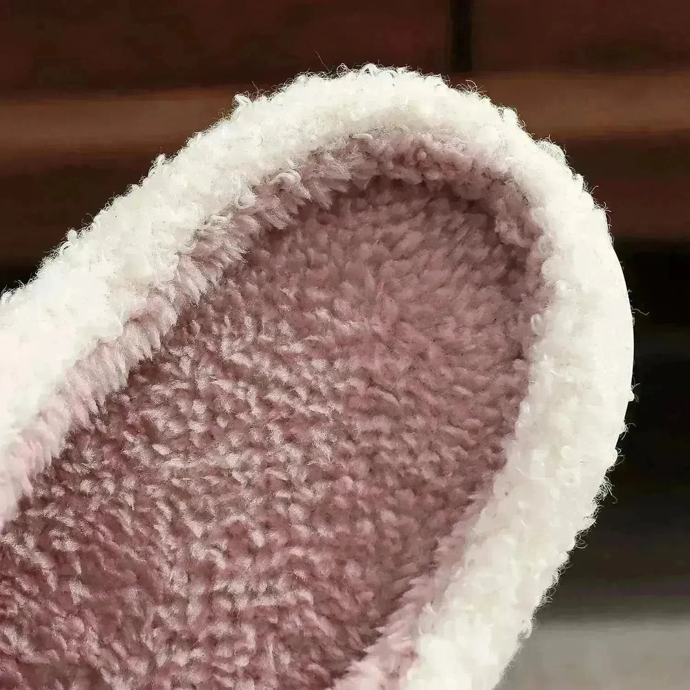 New Christmas Plaid Santa Claus Slippers Winter Indoor Non-slip Floor Bedroom Fuzzy House Shoes For Women Home Slipper - EX-STOCK CANADA