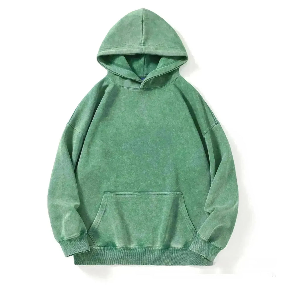 Unisex Teen Waxed Washed Distressed Hoodie Sweatshirt Pullover top - EX-STOCK CANADA