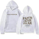 New Hoodie Faith Fear Men's And Women's Printed Sweatshirt - EX-STOCK CANADA