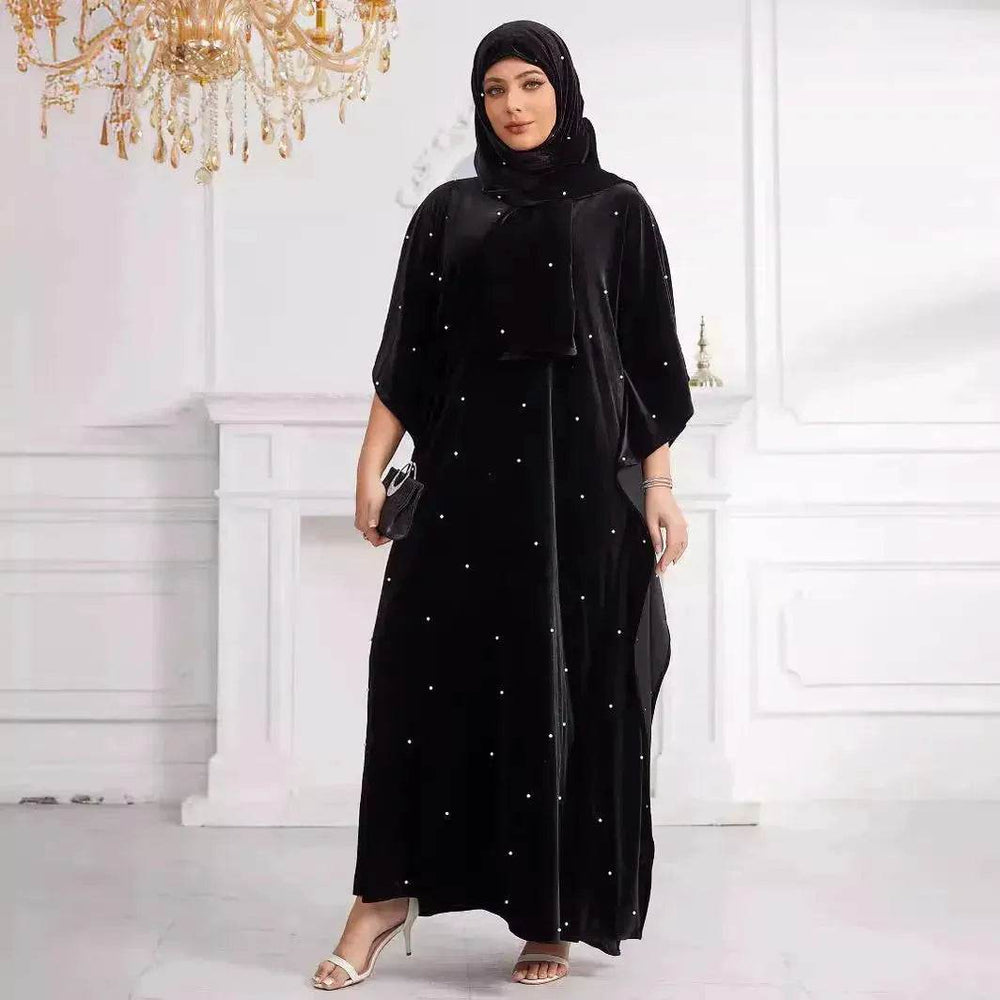 Black Abaya Hijab Jilbab Abaya for ArabMiddle East Arab Dubai Islamic Wear for Women Eid Jalabiya for Women Abaya Khimar set - EX-STOCK Canada