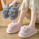 Winter Cotton Cat Slippers Soft Plush Comfy Warm Couple Slip-On House Cute Cat Face Slippers For Winte - EX-STOCK Canada