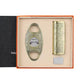 Embossed Portable Metal Alloy Cigar Cutter and Torch Lighter Gift box set - EX-STOCK Canada