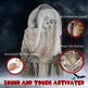 6ft Life Size Outdoor Halloween Decoration Skeleton Witch, Animated Prop With Light Up Eyes, Spooky Sound EX-STOCK Canada 