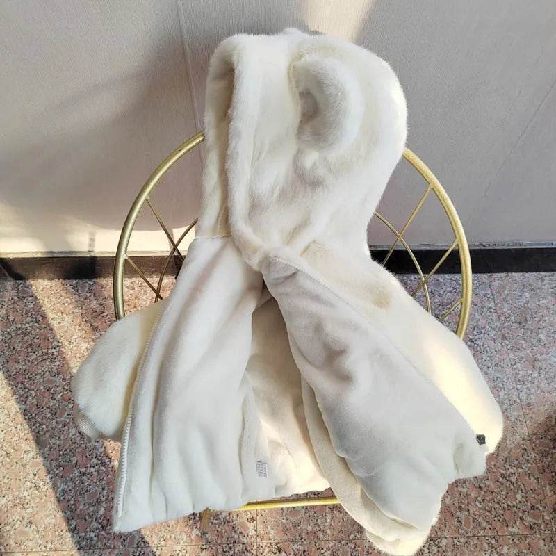 Autumn Winter Thickening Children's Cartoon Fur Hoodie Jacket - EX-STOCK Canada