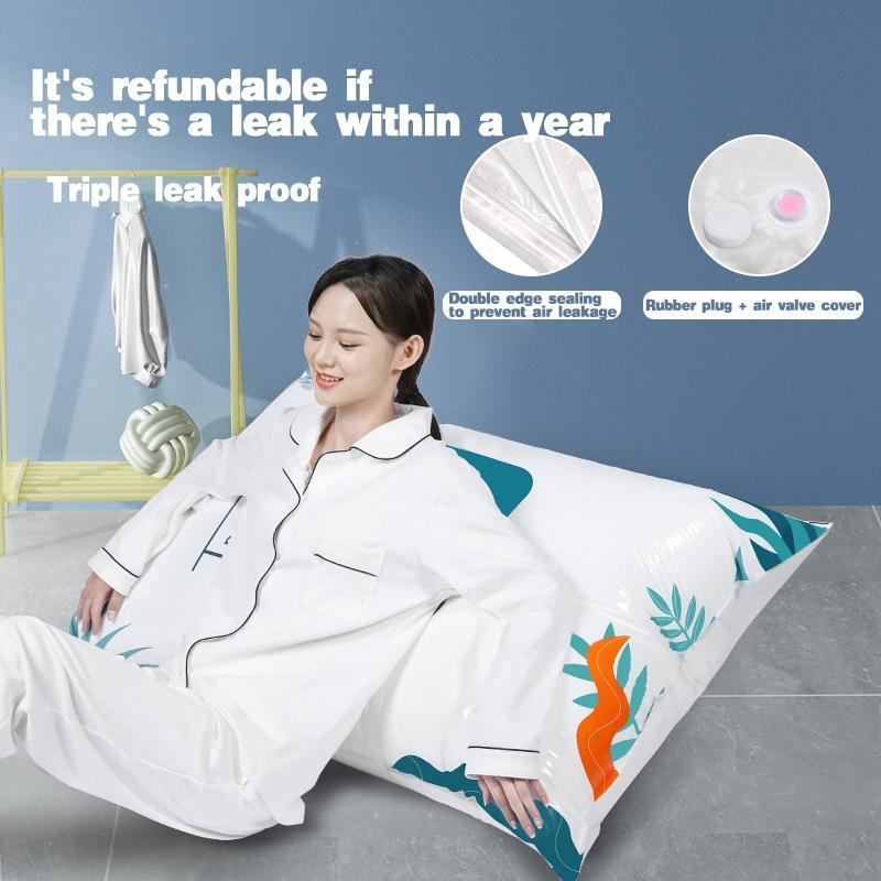 10 Transparent Vacuum Storage Bags, 4 Large Bags, 4 Medium Bags, 2 Small Bags With Pump, Reusable And Environmentally Friendly Storage, Compressed Clothing And Bedding, Dust And Moisture Proof EX-STOCK