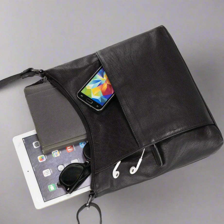 Bolso de hombro cruzado de cuero para mujer GreenwoodEX-STOCK Canada 