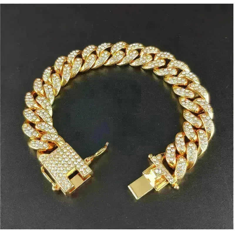 Zinc Alloy Wide Hip Hop Cuban Link Chain Necklace - EX-STOCK CANADA