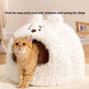 Closed Warm Plush Pet Cat Nest - EX-STOCK Canada